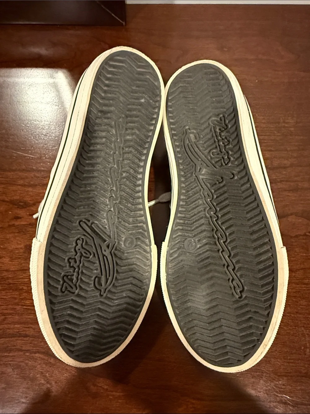 Vintage Havana Black Canvas Star Low Sneakers with Cream Accents